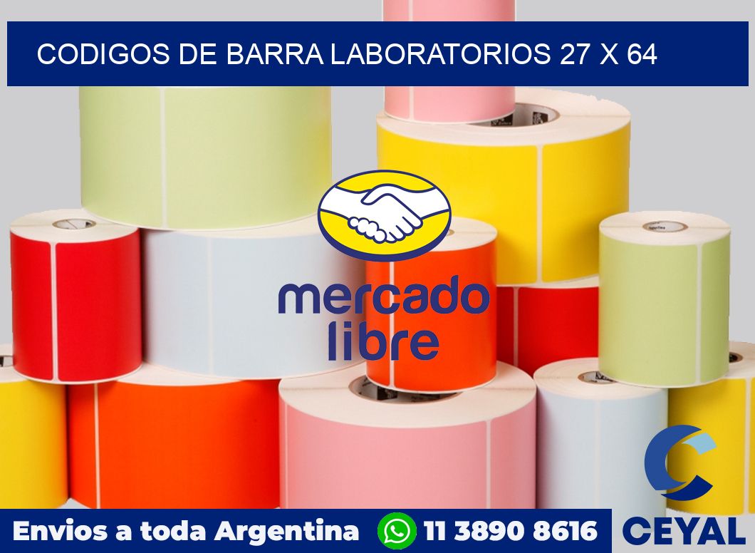 Codigos de barra laboratorios 27 x 64