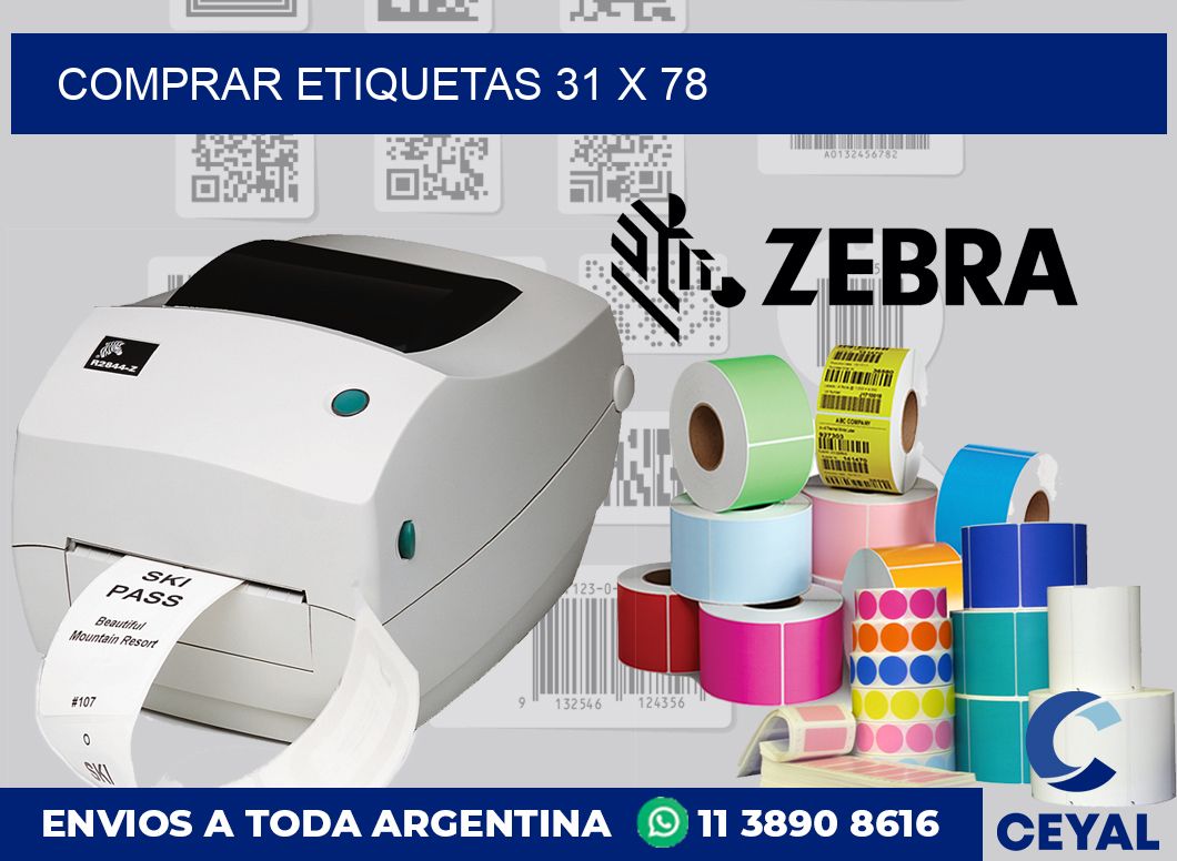 Comprar etiquetas 31 x 78