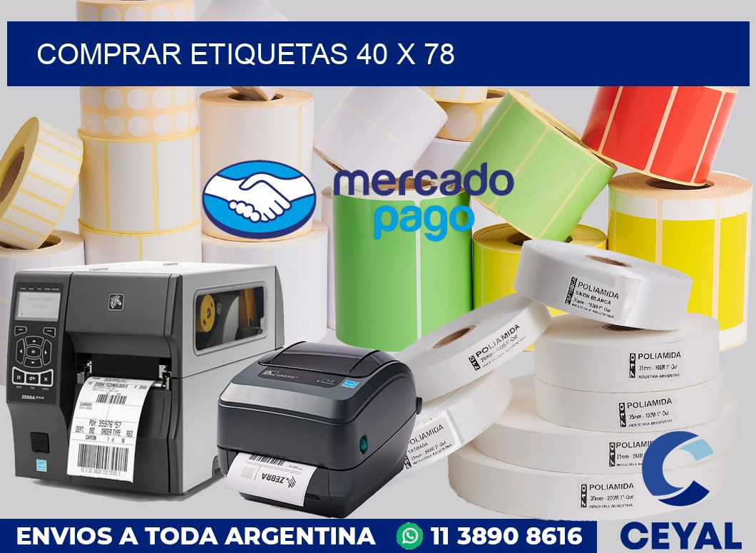 Comprar etiquetas 40 x 78