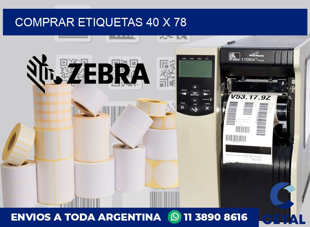 Comprar etiquetas 40 x 78