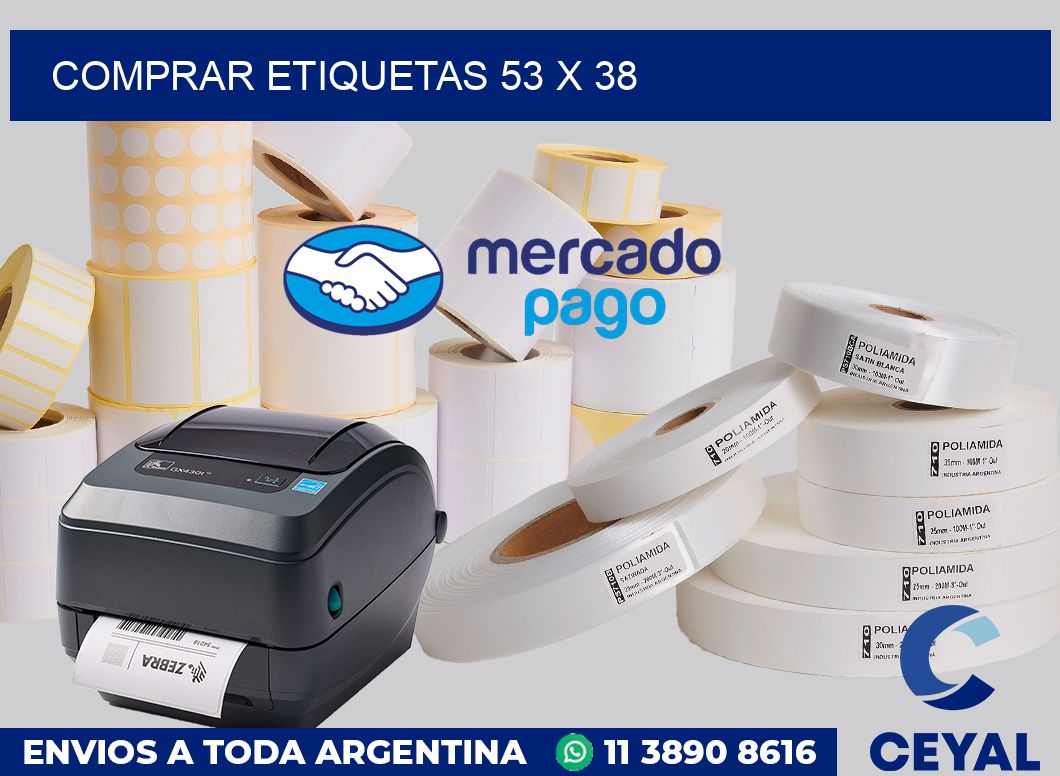 Comprar etiquetas 53 x 38