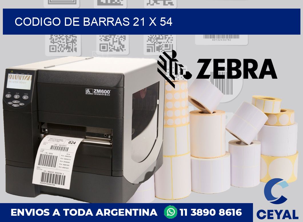 codigo de barras 21 x 54