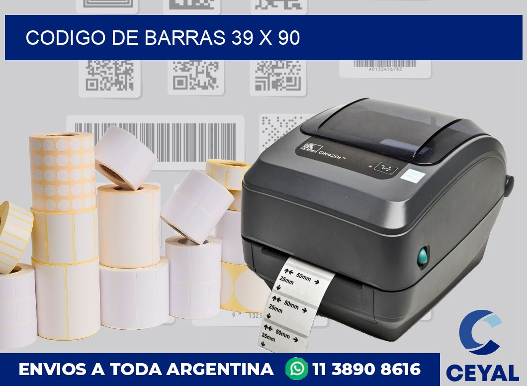 codigo de barras 39 x 90