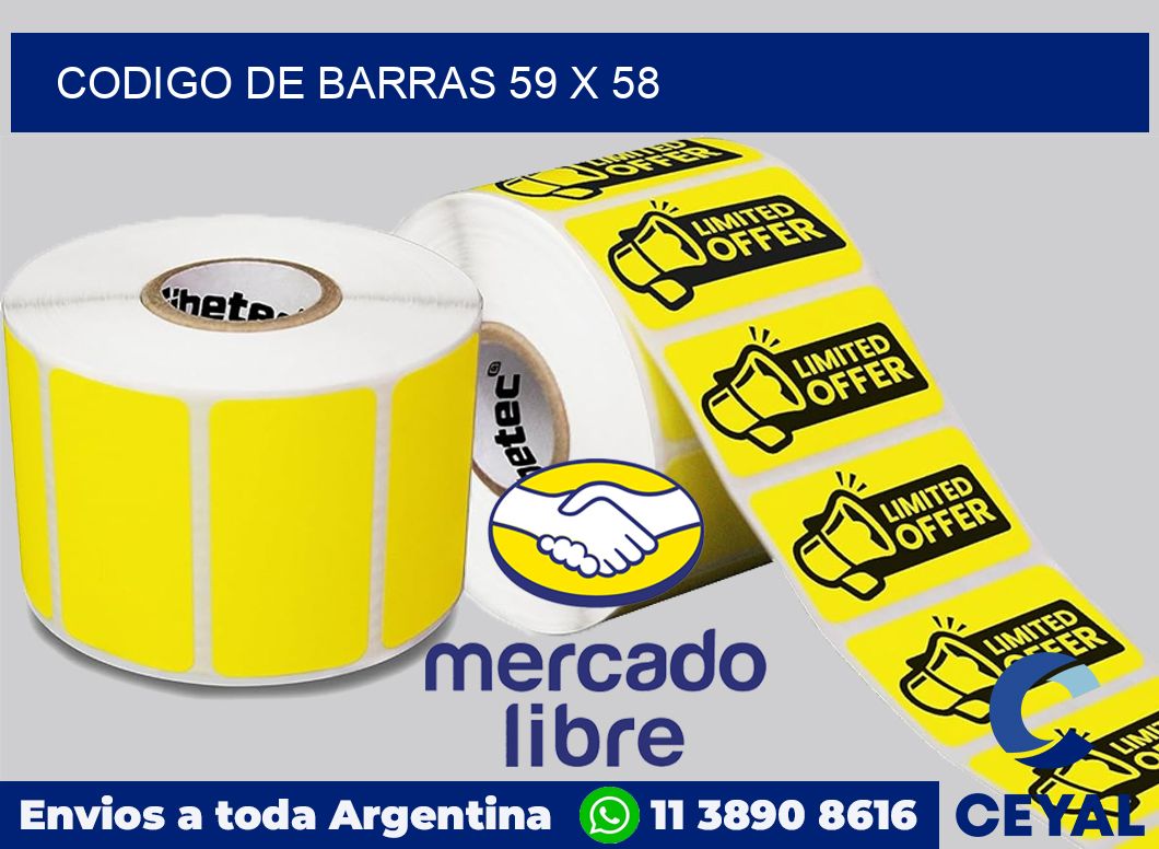 codigo de barras 59 x 58