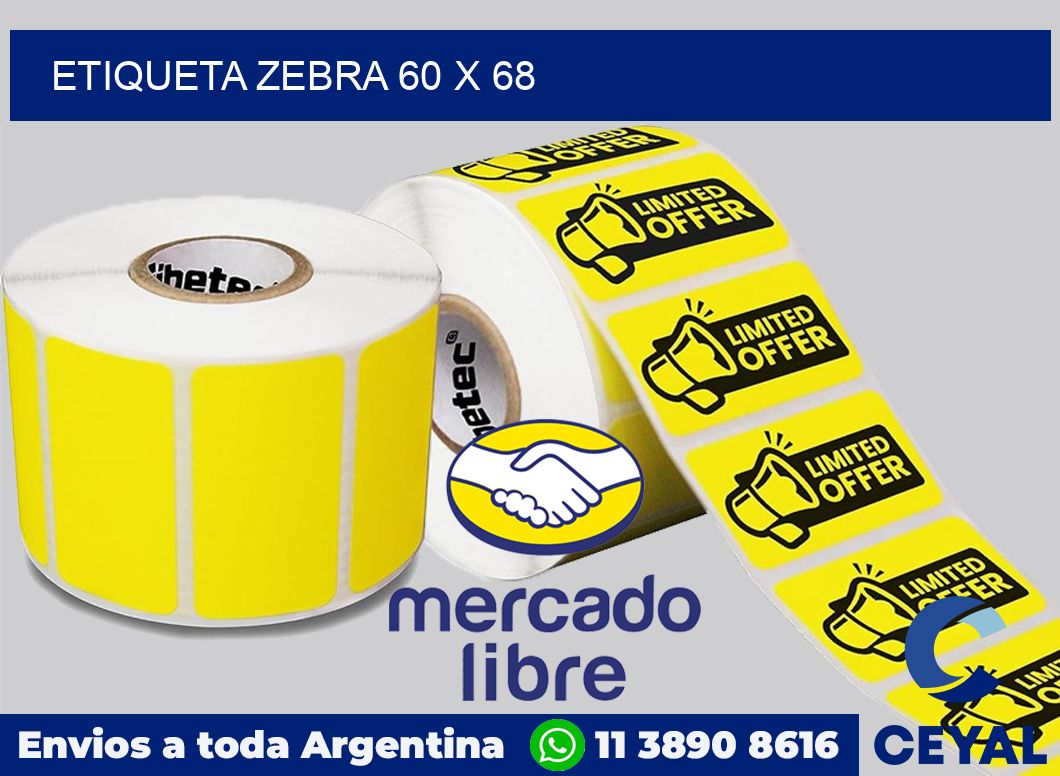 etiqueta zebra 60 x 68