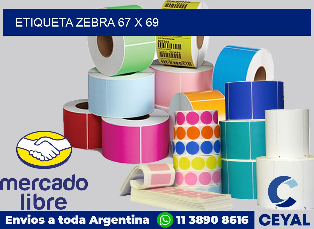 etiqueta zebra 67 x 69