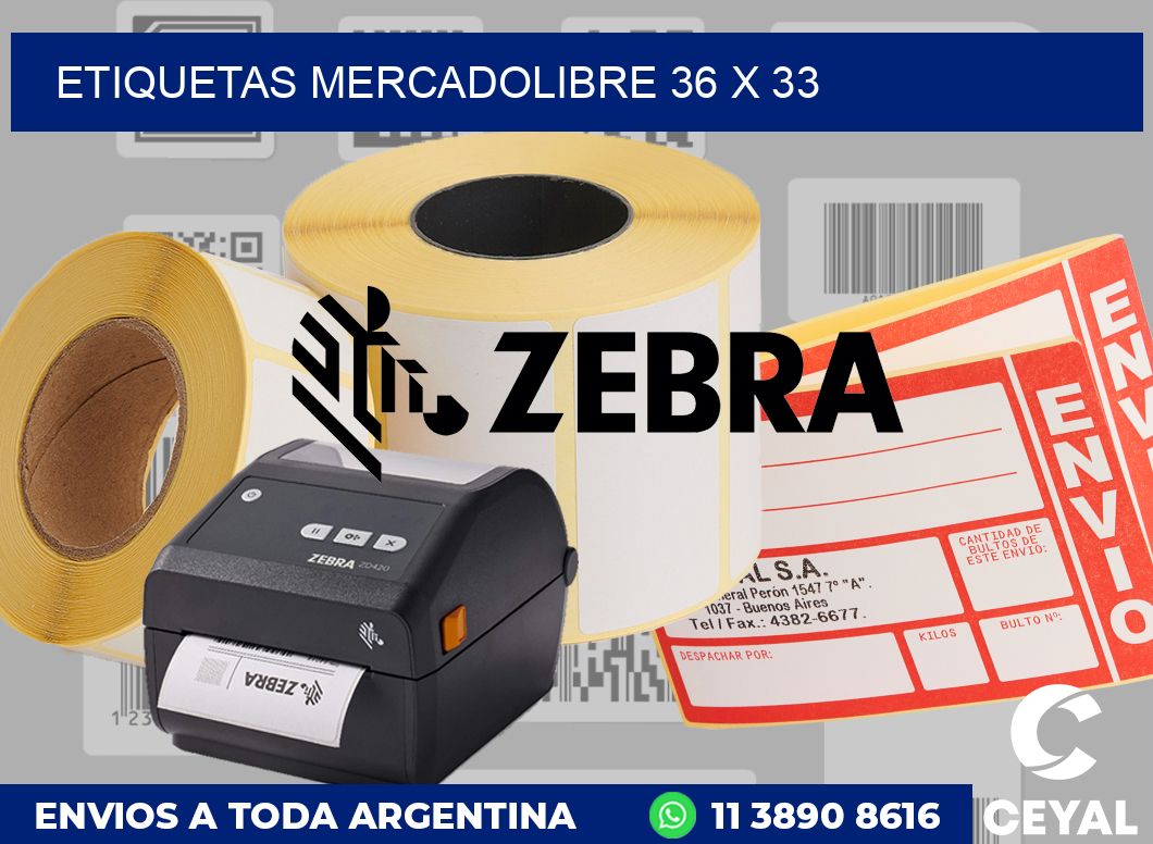 etiquetas mercadolibre 36 x 33