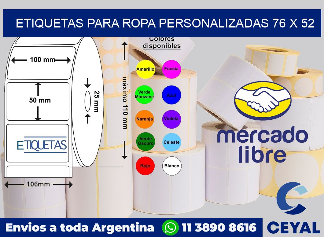 etiquetas para ropa personalizadas 76 x 52