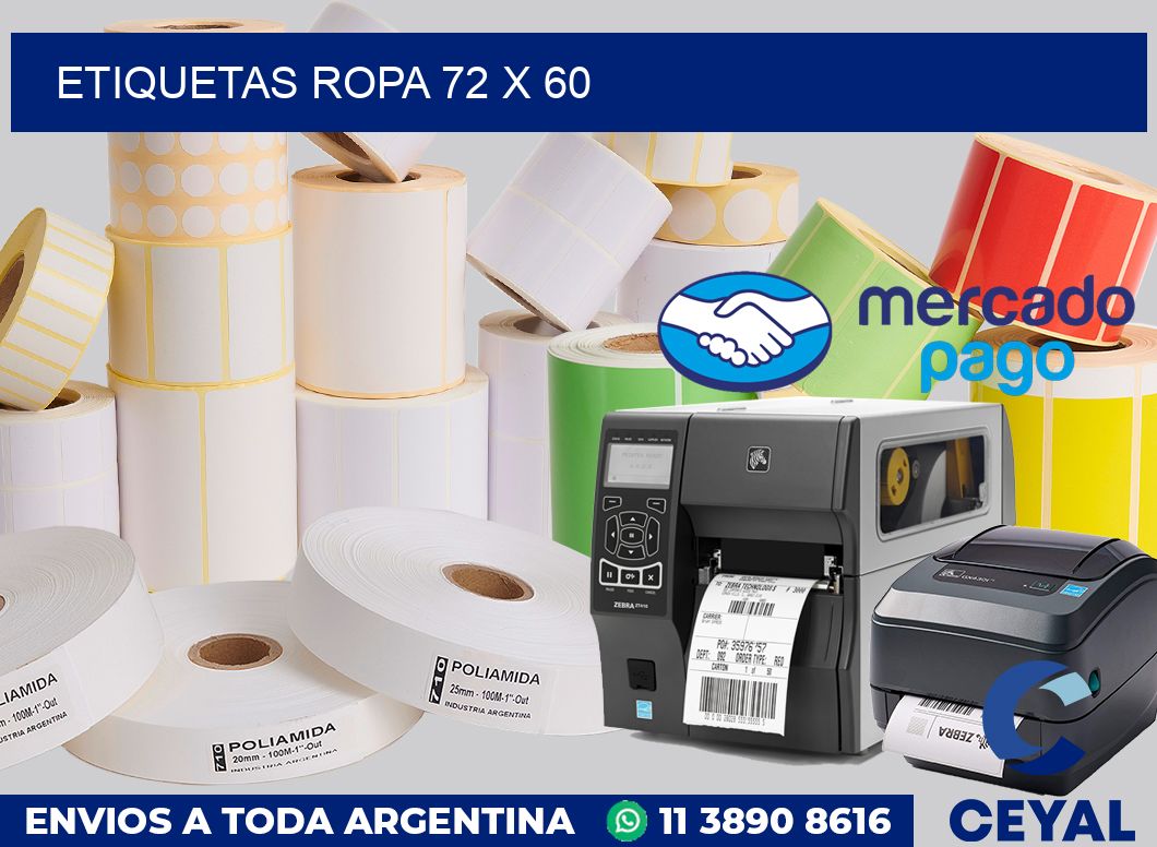 etiquetas ropa 72 x 60