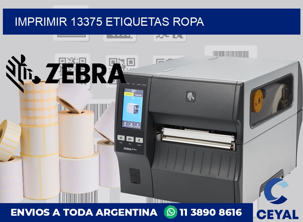 imprimir 13375 etiquetas ropa