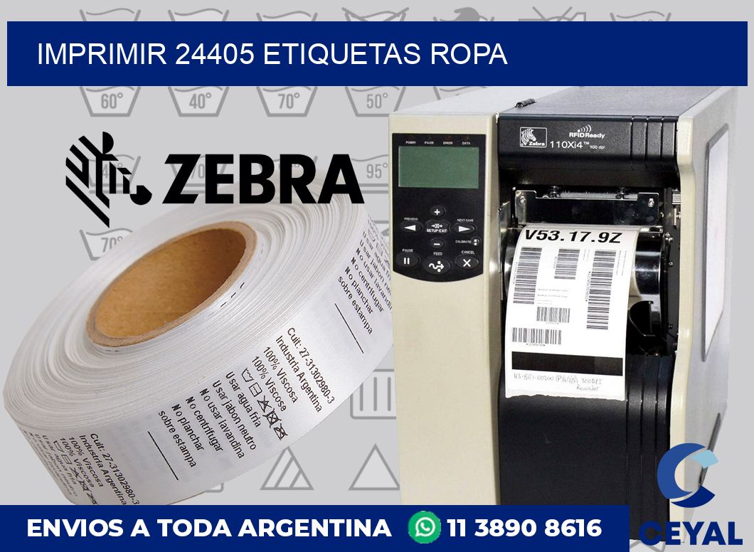 imprimir 24405 etiquetas ropa