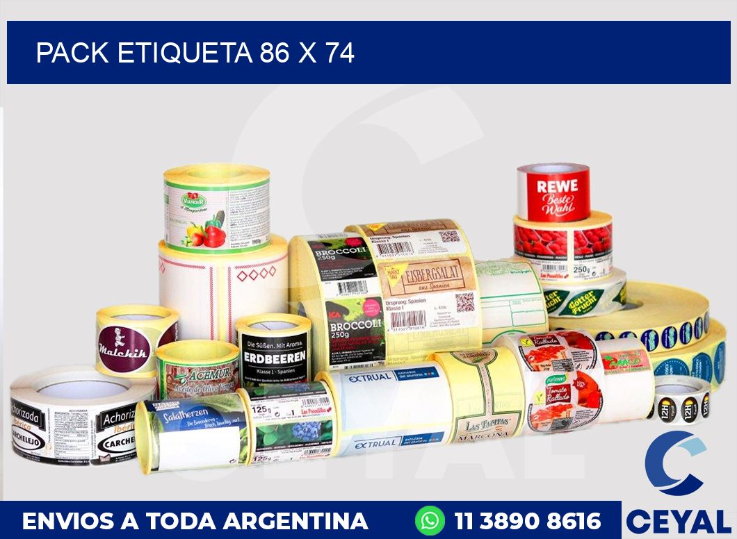 pack etiqueta 86 x 74