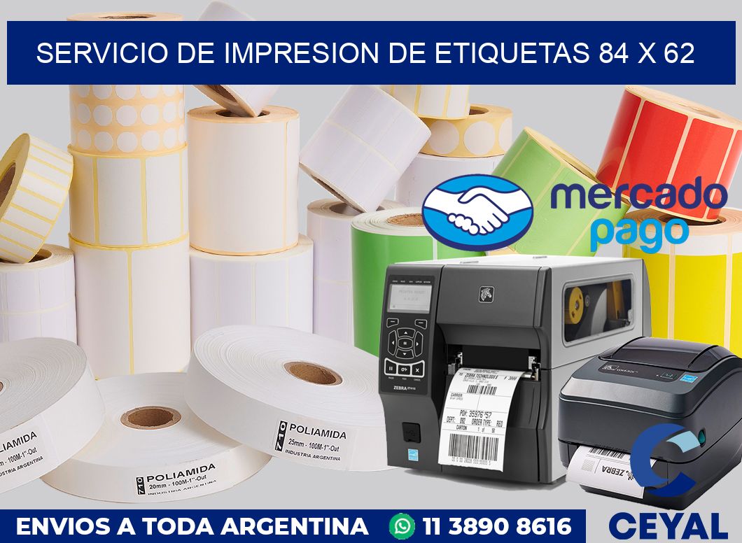 servicio de impresion de etiquetas 84 x 62