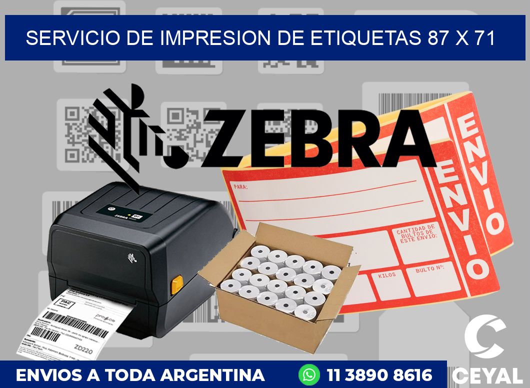 servicio de impresion de etiquetas 87 x 71