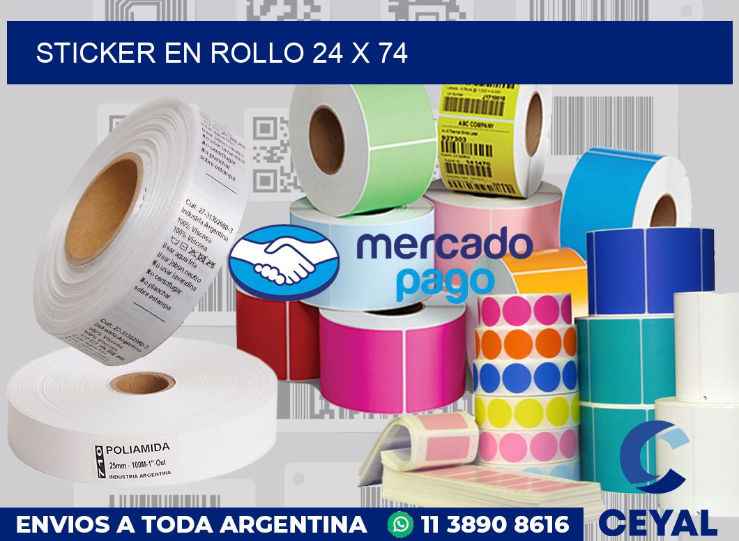 sticker en rollo 24 x 74