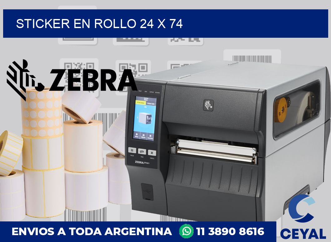 sticker en rollo 24 x 74