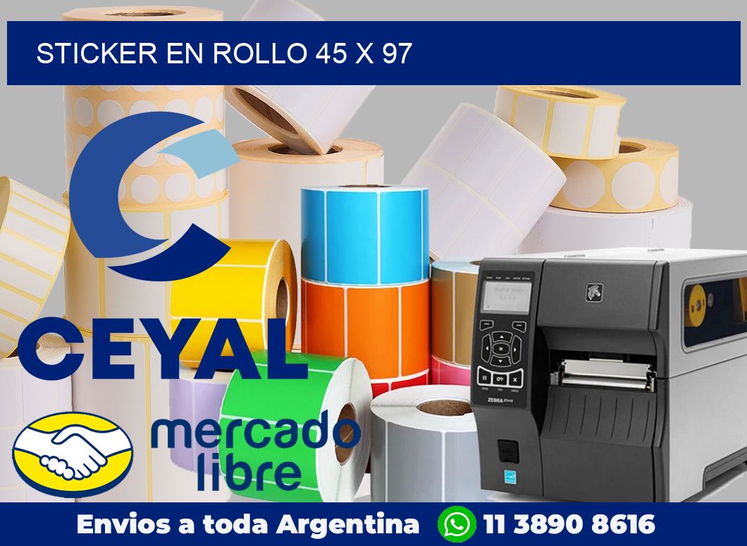 sticker en rollo 45 x 97