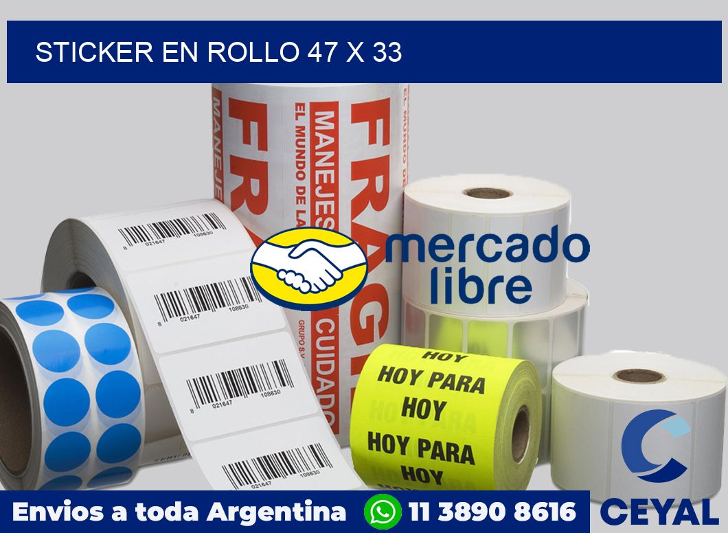 sticker en rollo 47 x 33