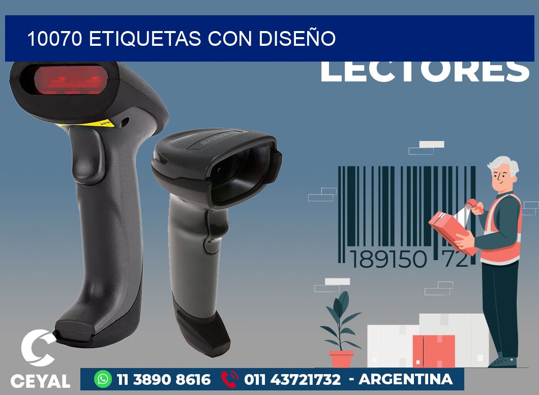 10070 ETIQUETAS CON DISEÑO