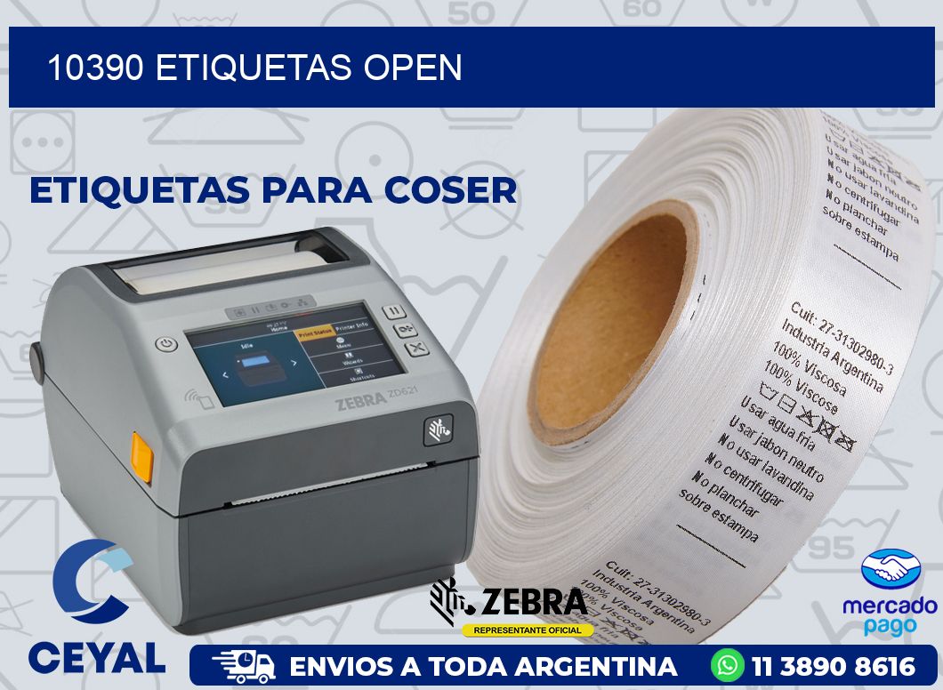 10390 ETIQUETAS OPEN