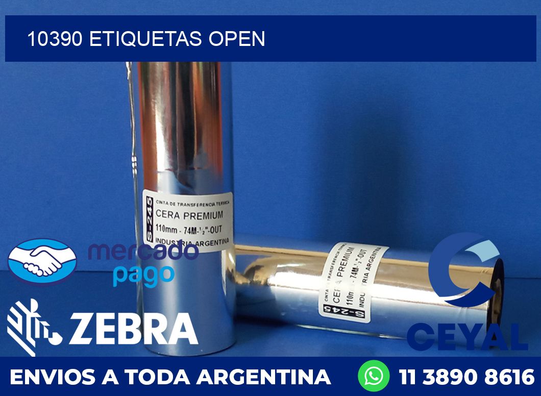 10390 ETIQUETAS OPEN