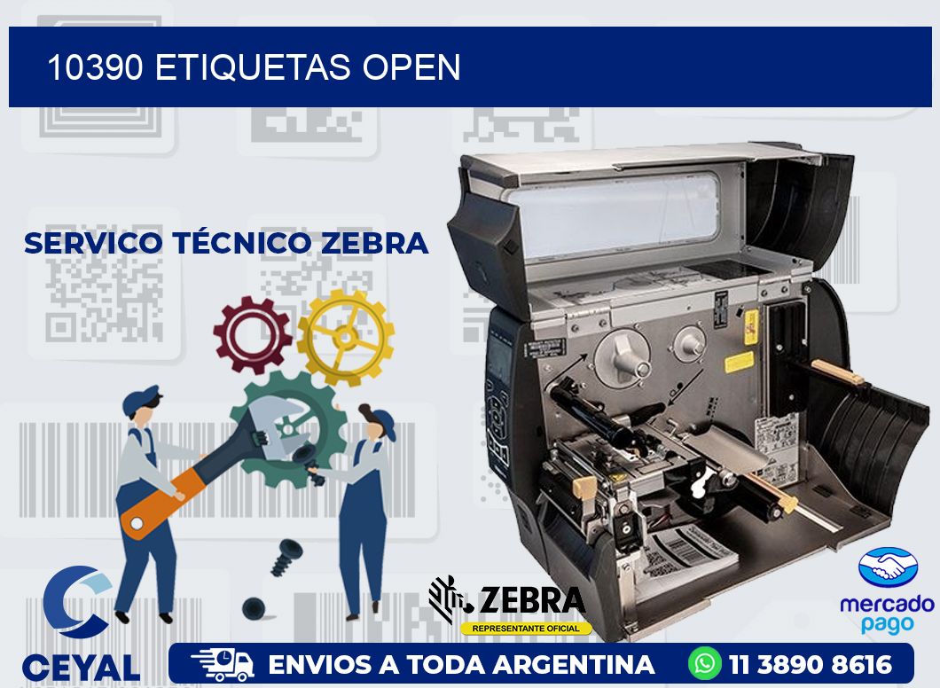 10390 ETIQUETAS OPEN