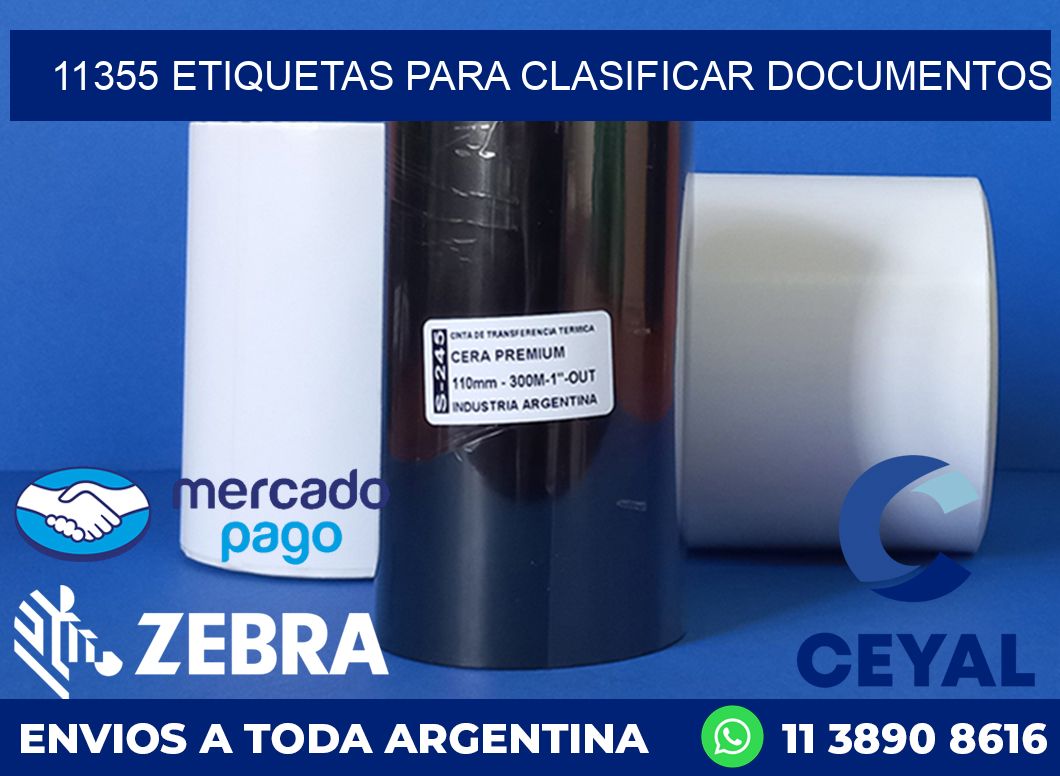 11355 ETIQUETAS PARA CLASIFICAR DOCUMENTOS