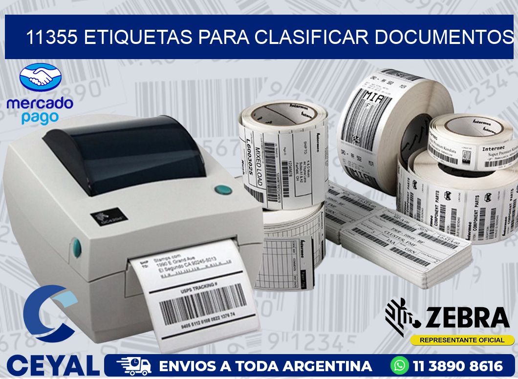 11355 ETIQUETAS PARA CLASIFICAR DOCUMENTOS