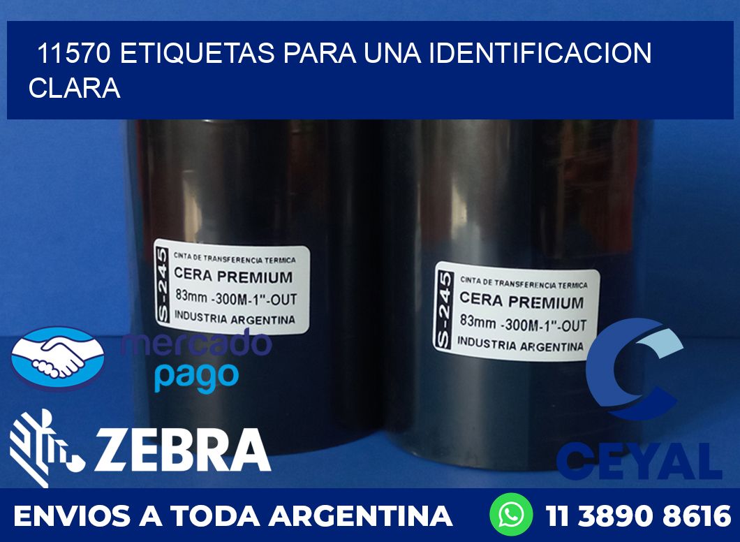 11570 ETIQUETAS PARA UNA IDENTIFICACION CLARA