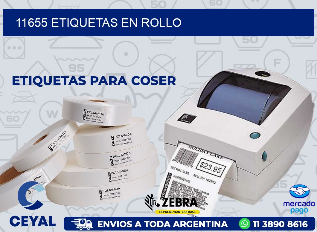 11655 ETIQUETAS EN ROLLO