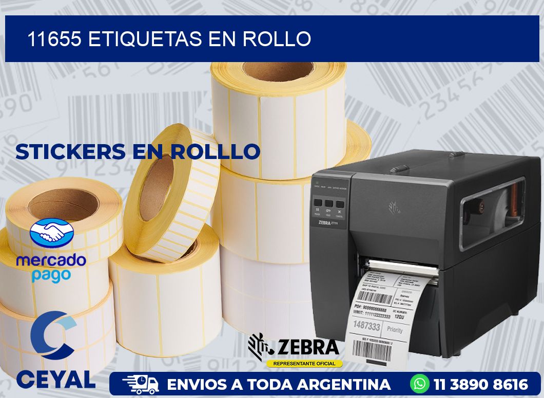 11655 ETIQUETAS EN ROLLO