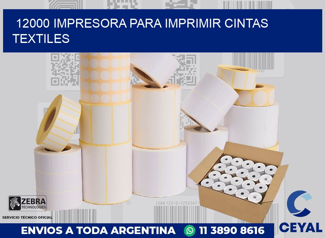 12000 IMPRESORA PARA IMPRIMIR CINTAS TEXTILES