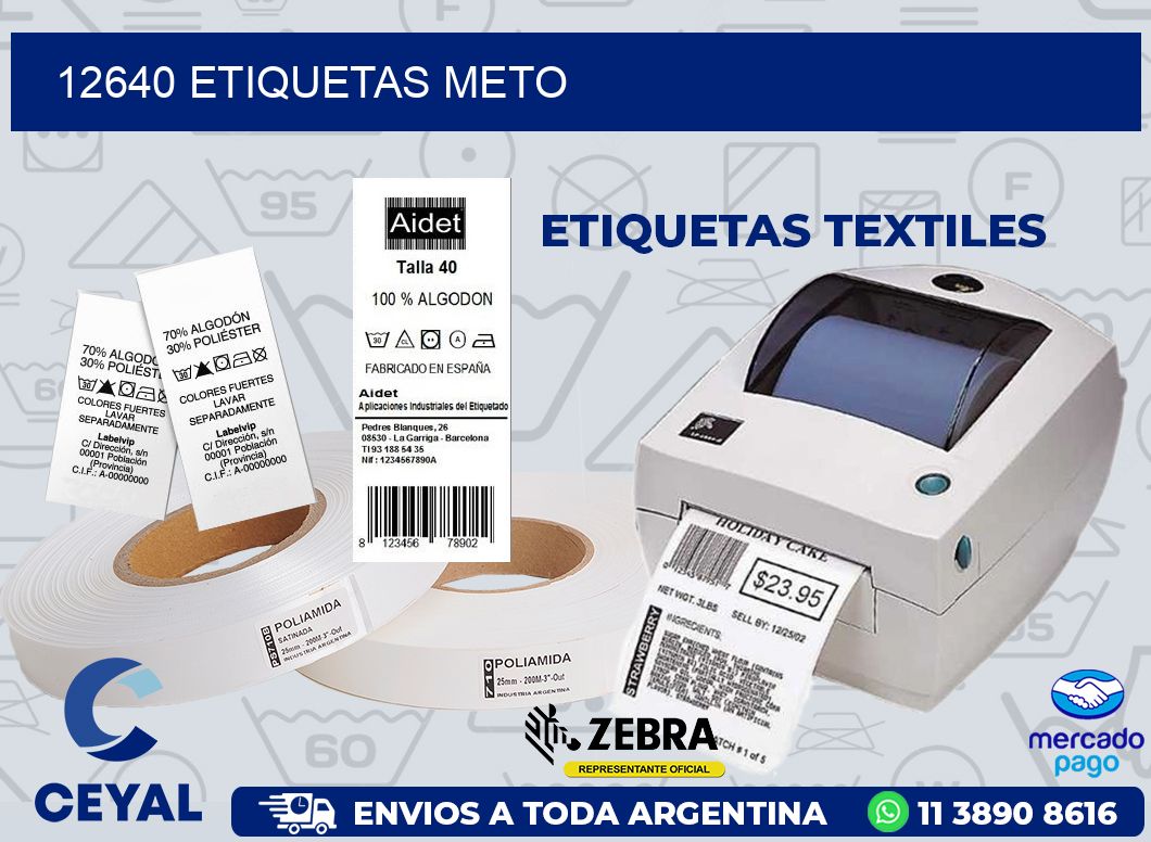 12640 ETIQUETAS METO