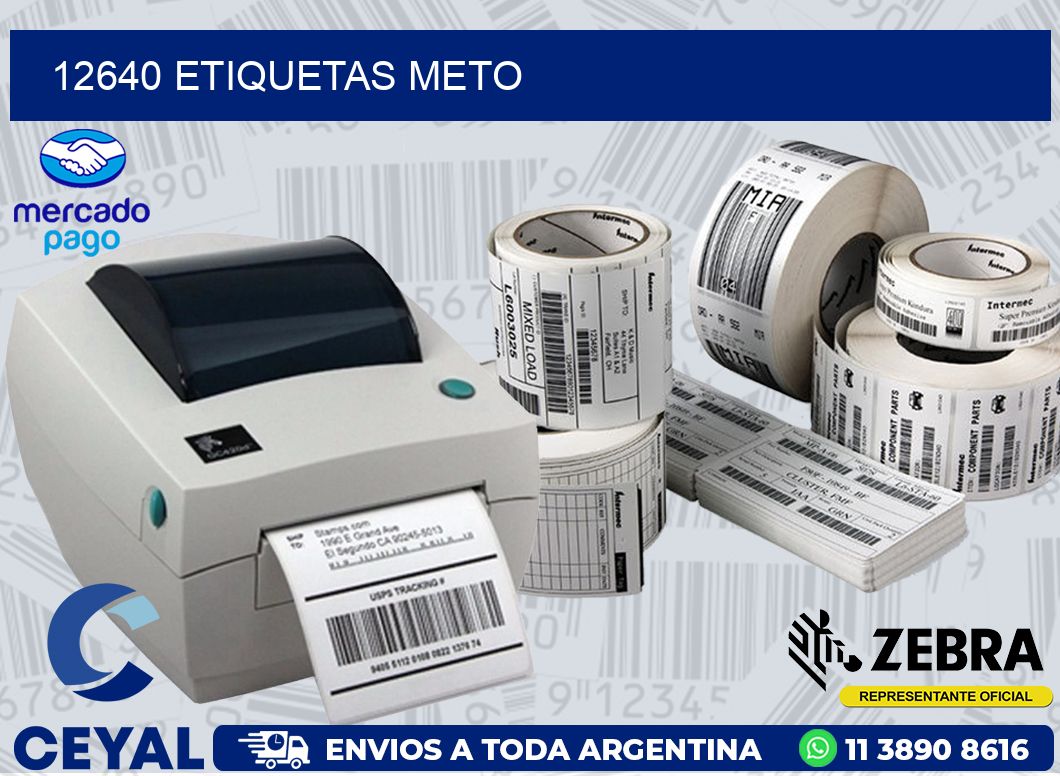 12640 ETIQUETAS METO