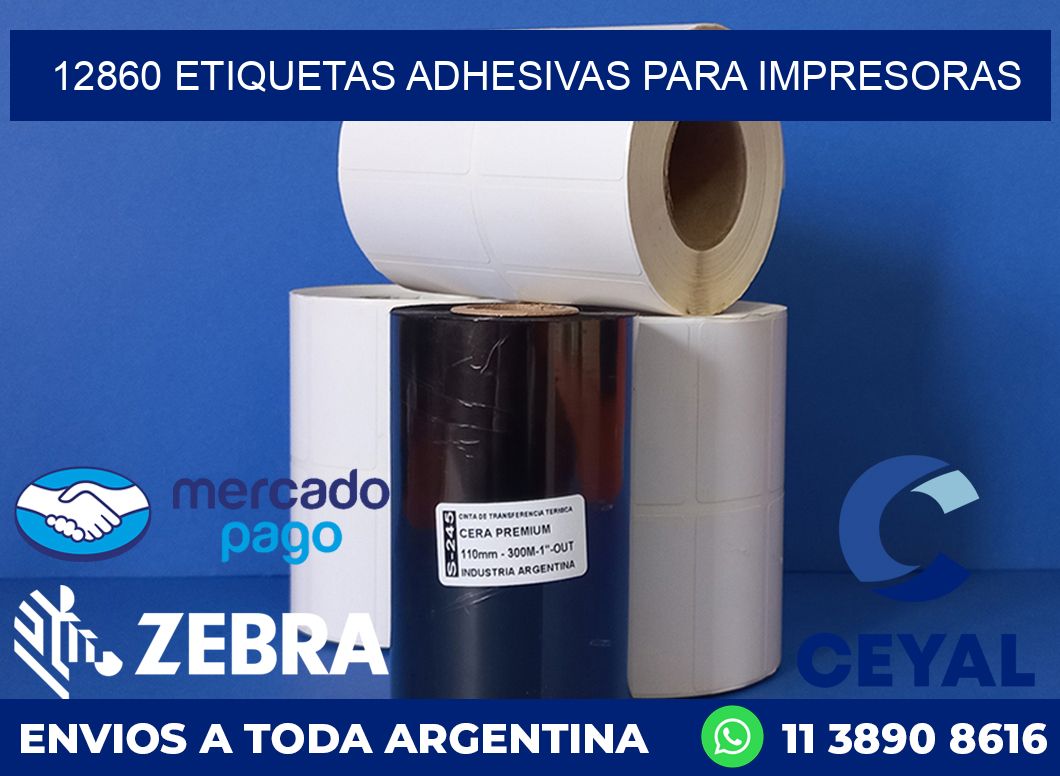 12860 ETIQUETAS ADHESIVAS PARA IMPRESORAS