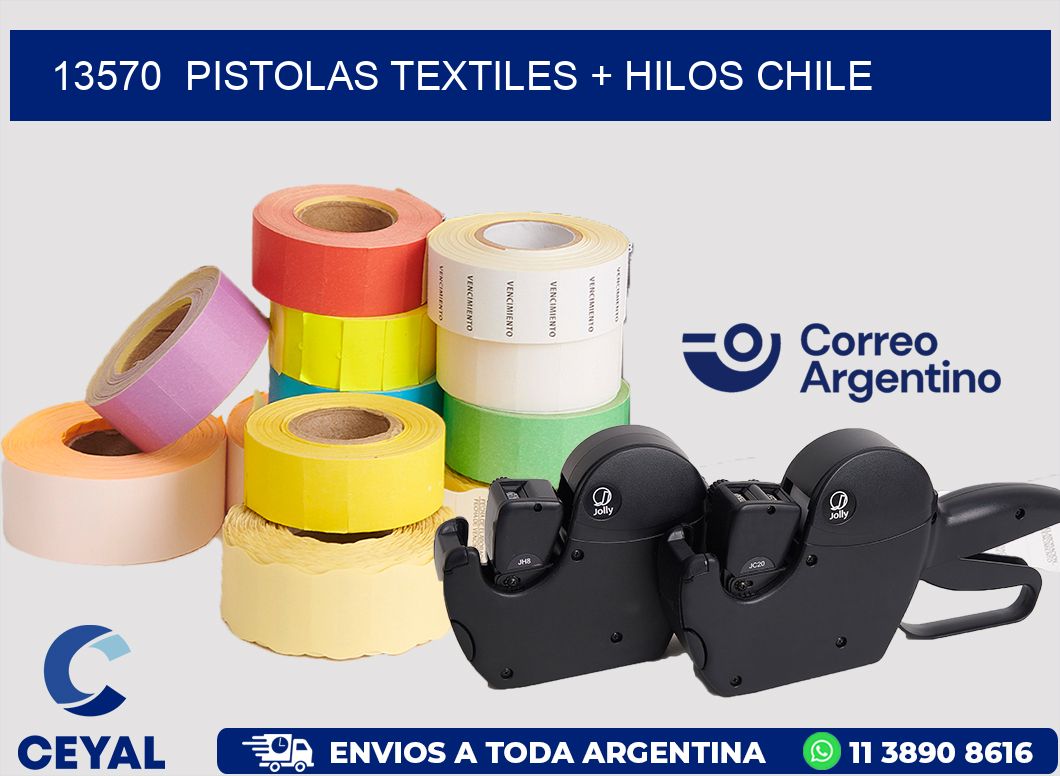 13570  PISTOLAS TEXTILES + HILOS CHILE