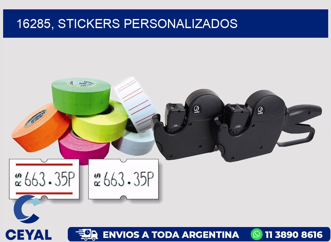 16285, stickers personalizados