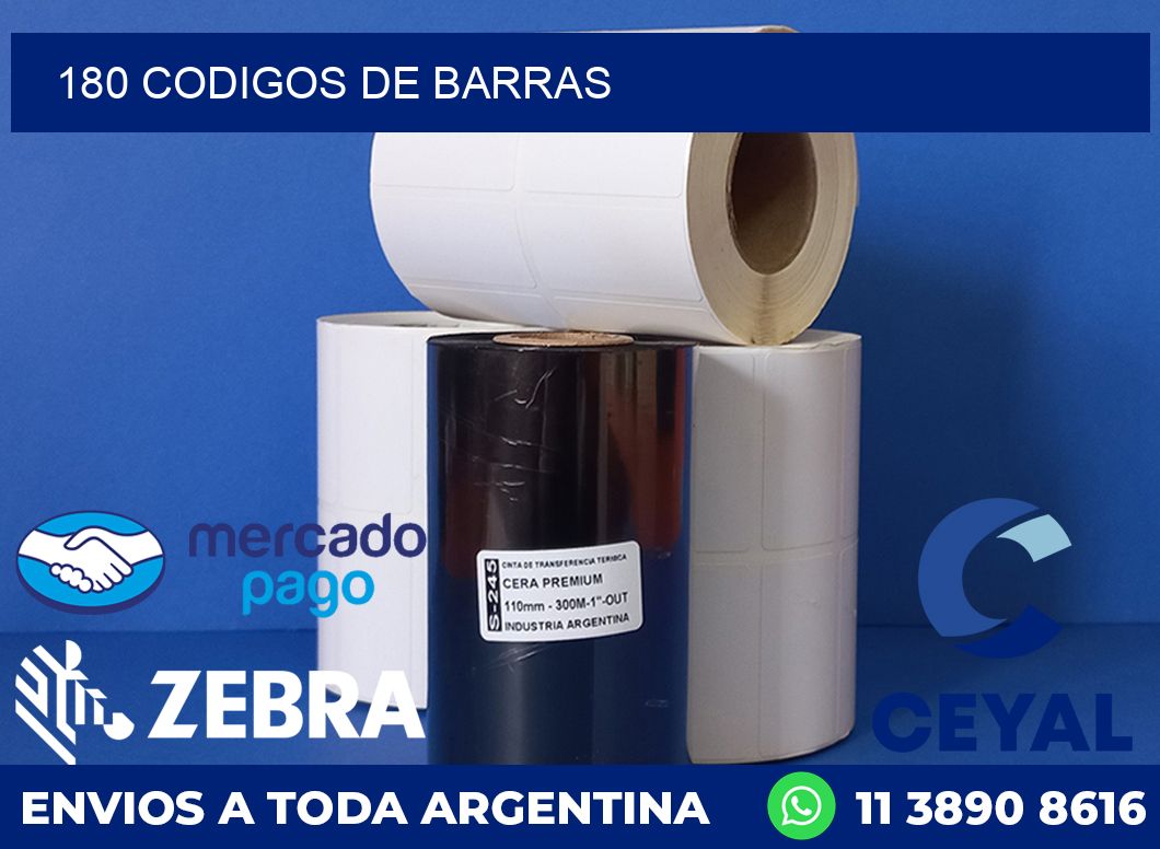 180 CODIGOS DE BARRAS