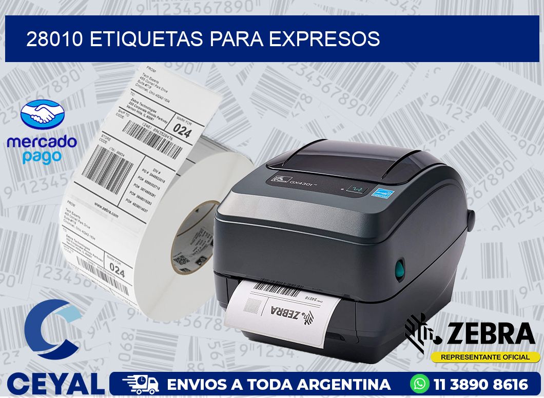 28010 ETIQUETAS PARA EXPRESOS