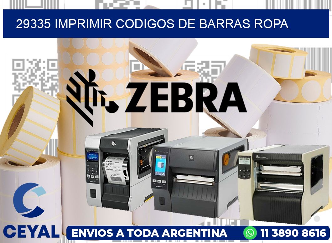 29335 IMPRIMIR CODIGOS DE BARRAS ROPA