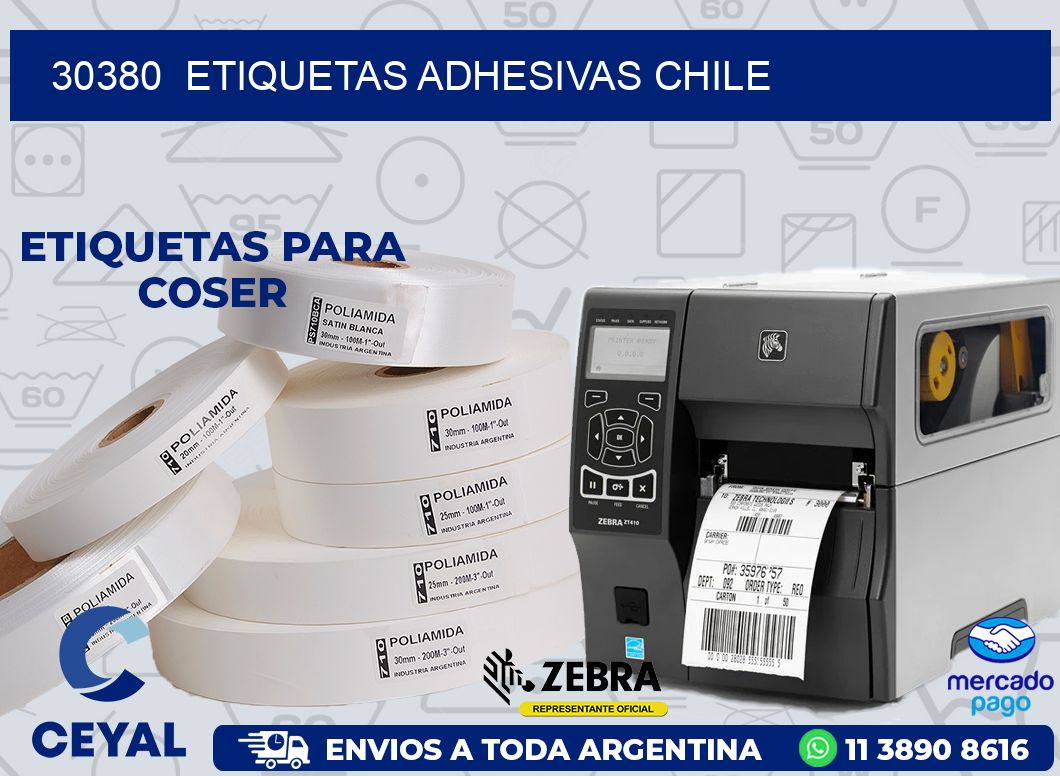 30380  ETIQUETAS ADHESIVAS CHILE