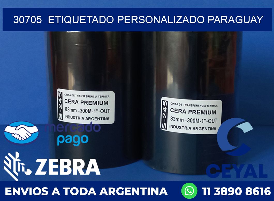 30705  ETIQUETADO PERSONALIZADO PARAGUAY