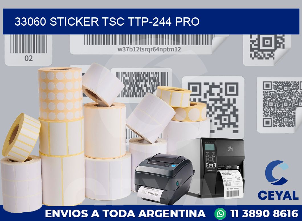 33060 STICKER TSC TTP-244 PRO