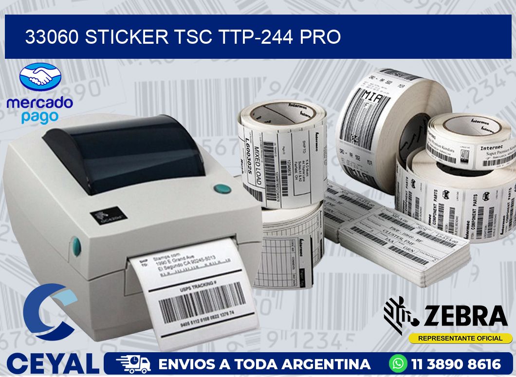 33060 STICKER TSC TTP-244 PRO