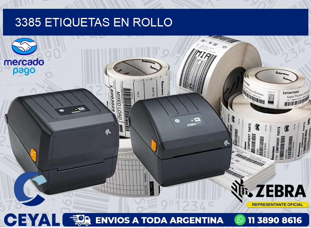 3385 ETIQUETAS EN ROLLO