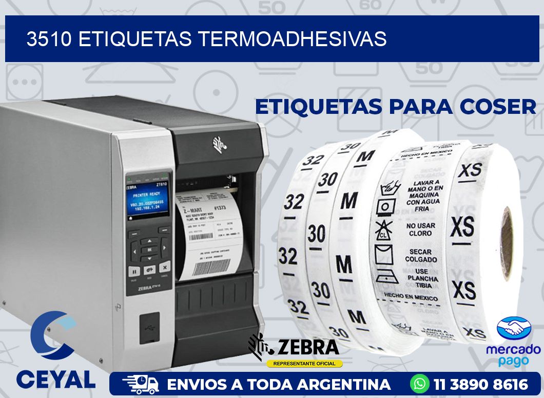 3510 ETIQUETAS TERMOADHESIVAS