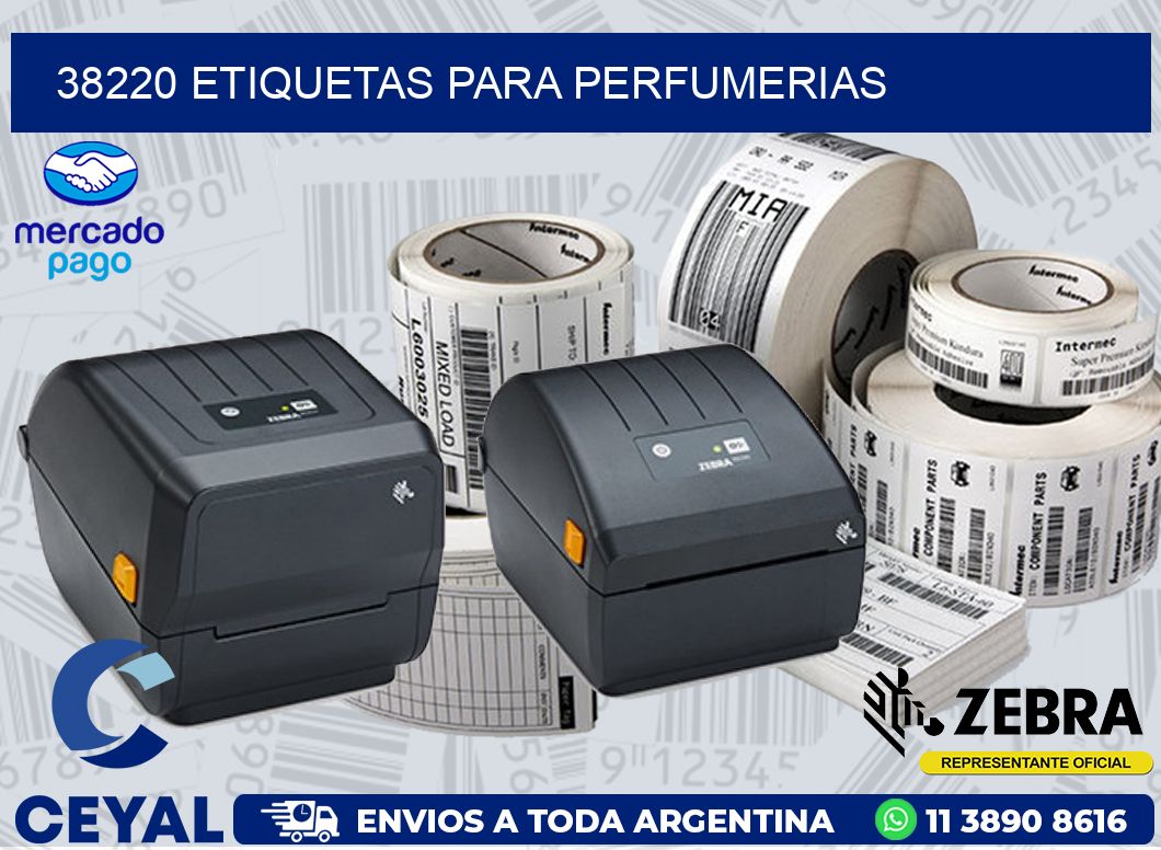 38220 ETIQUETAS PARA PERFUMERIAS