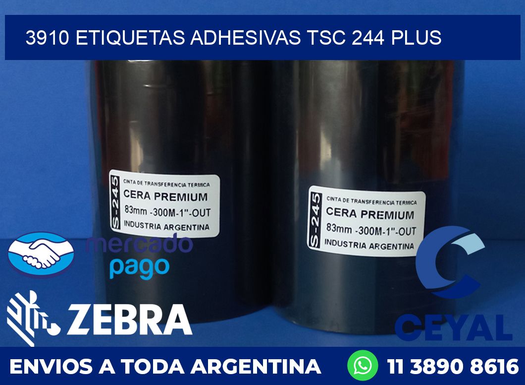 3910 ETIQUETAS ADHESIVAS TSC 244 PLUS