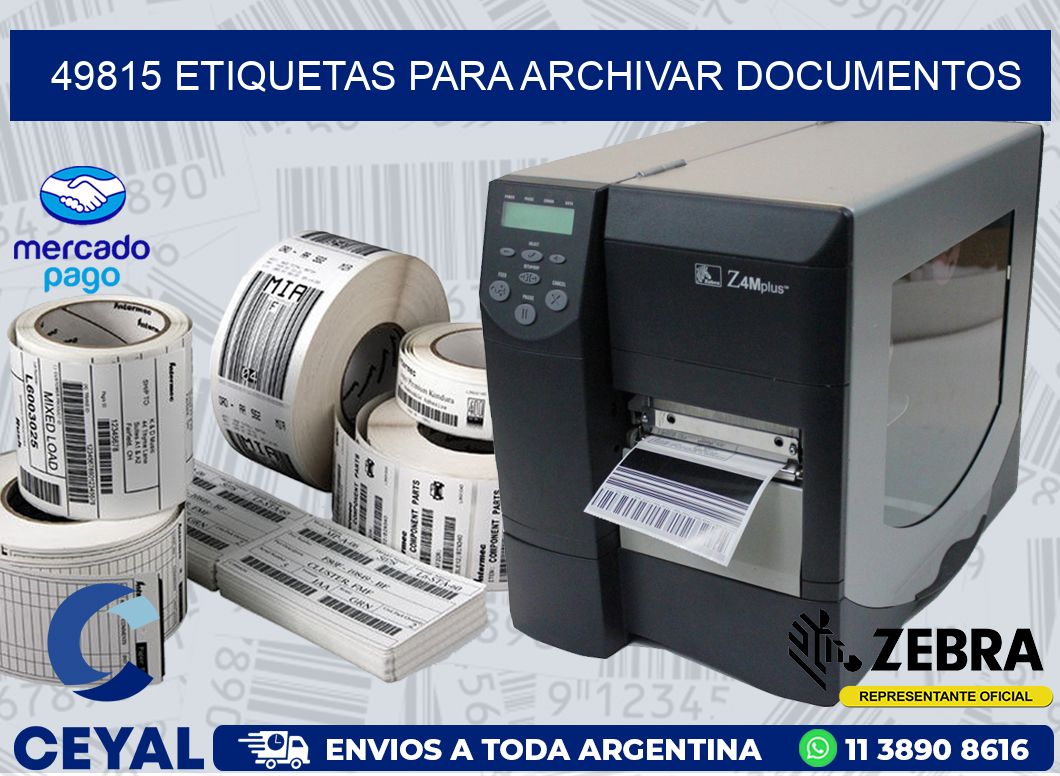 49815 ETIQUETAS PARA ARCHIVAR DOCUMENTOS