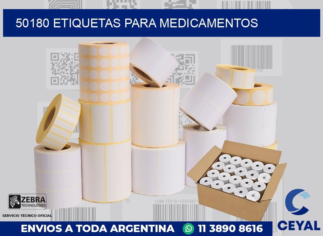 50180 ETIQUETAS PARA MEDICAMENTOS